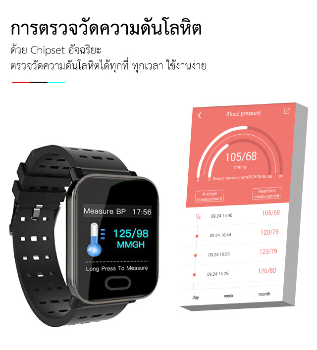 XFit LITE นาฬิกาวัดความดันโลหิตอัจฉริยะ